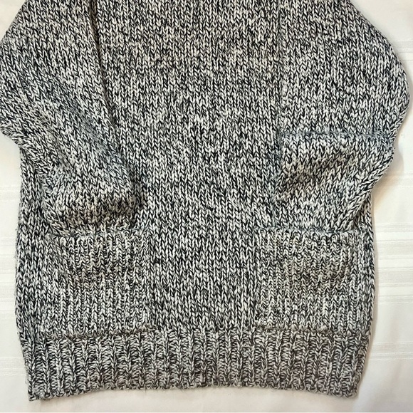 SALE 1/2 OFF Chunky Sweater Tunic Marled Yarn Sz‎ L Notched Neck EUC Pronto Moda - Picture 7 of 12